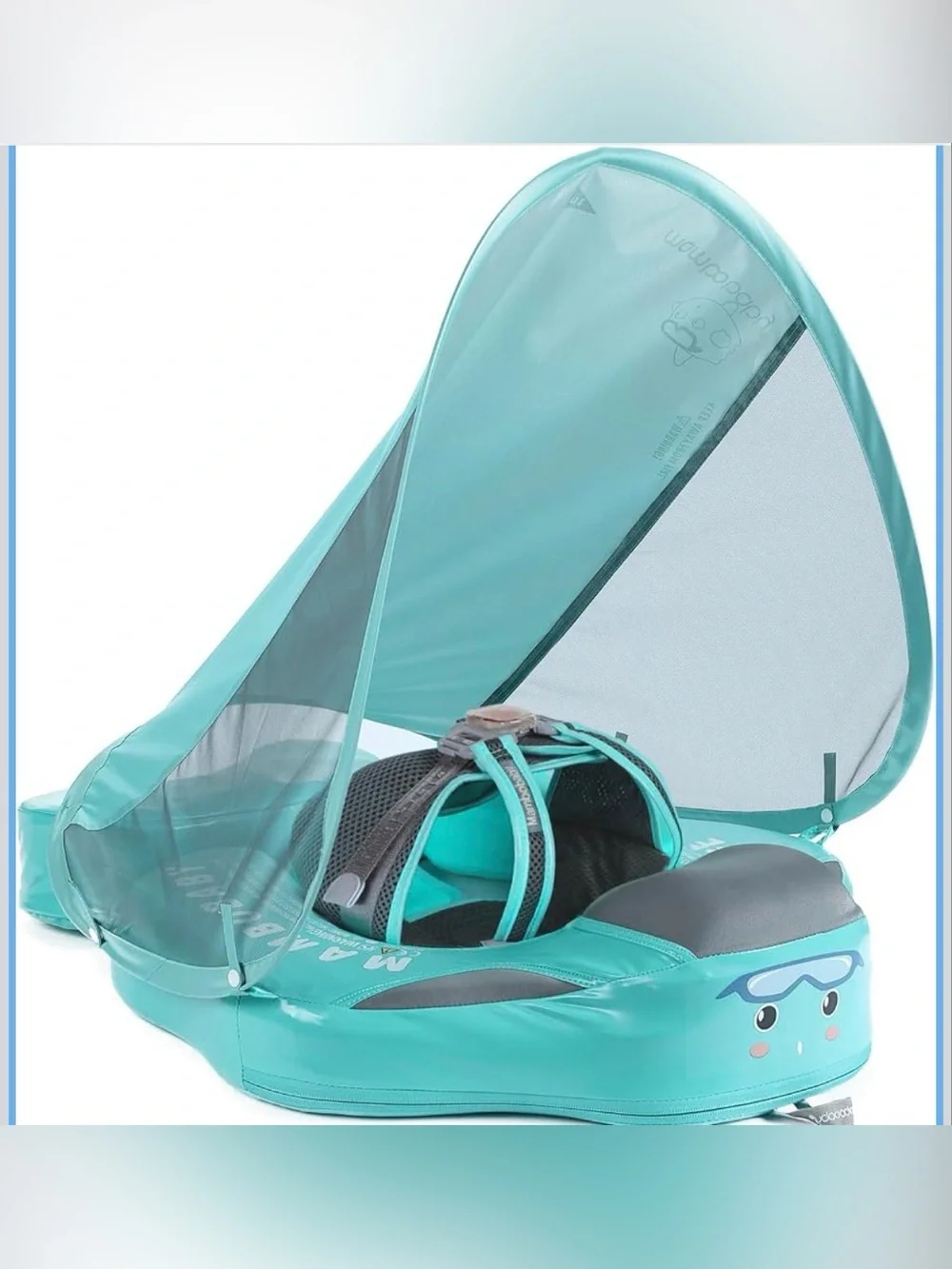 NWT - Mambobaby Float Deluxe - Green Infant Float Toddler Float Baby Float